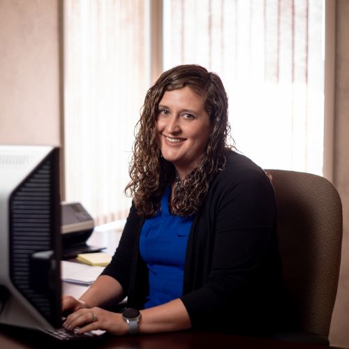 accountant at desk